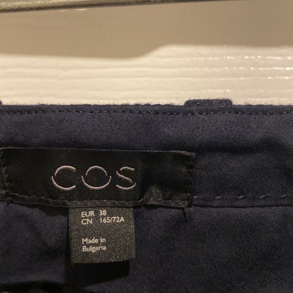 Cos Trousers pants Navy 38 8 - Picture 3 of 5
